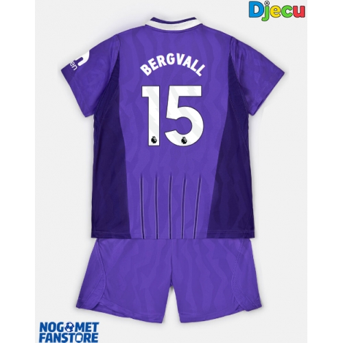 Tottenham Hotspur Lucas Bergvall #15 Rezervni Dres za djecu 2026-27 Kratak Rukav (+ Kratke hlače)